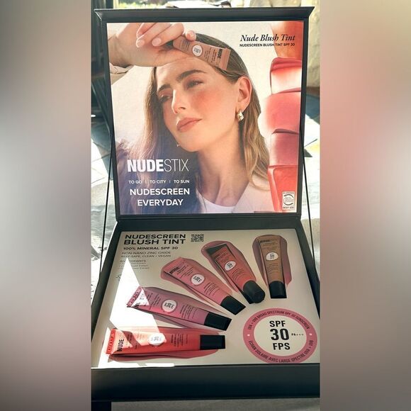 Nudestix Nudescreen blush + lip tint set (5 pcs) SPF30 - Picture 1 of 13